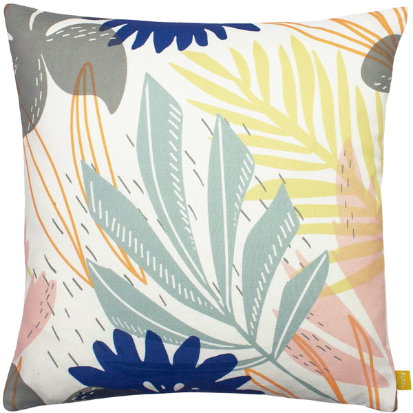 Housse de Coussin 43 x 43cm - Motif Feuilles Tropicales 01