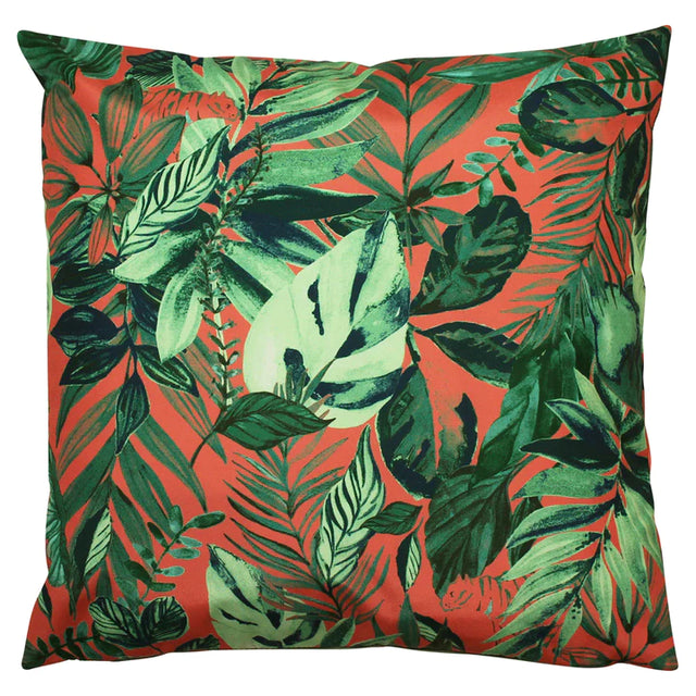Housse de Coussin Extérieur 43 x 43cm - Motif Feuille de Jungle  01