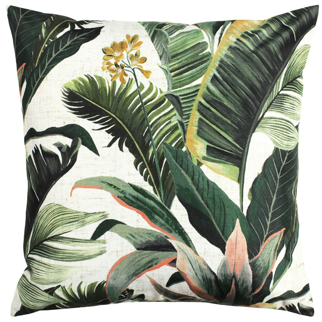 Housse de Coussin Extérieur 43 x 43cm - Motif Feuilles 01