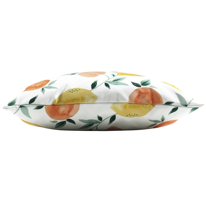 Housse de Coussin Extérieur 43 x 43cm - Motif Fruits Blanc 02