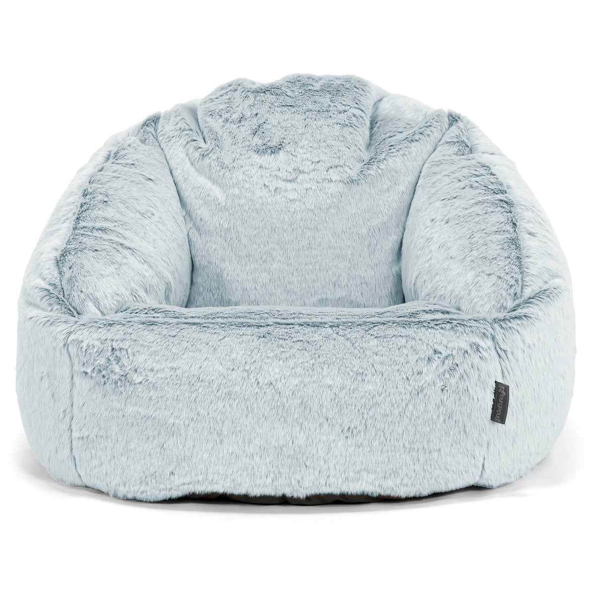 LovelyFurn Fauteuil Lune Pliable en Fourrure synthétique – Grand siège Fleur Douillet, Structure métal doré, Chaise Lecture/détente Chambre, Salon, dortoir – Cuir Rose (L2972) + Pieds Or