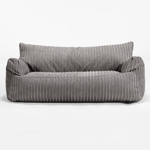 Joséphine Canapé Pouf pour Enfant 1-5 ans - Côtelé Anthracite