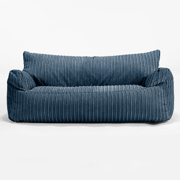 Joséphine Canapé Pouf pour Enfant 1-5 ans - Côtelé Bleu Marine 01