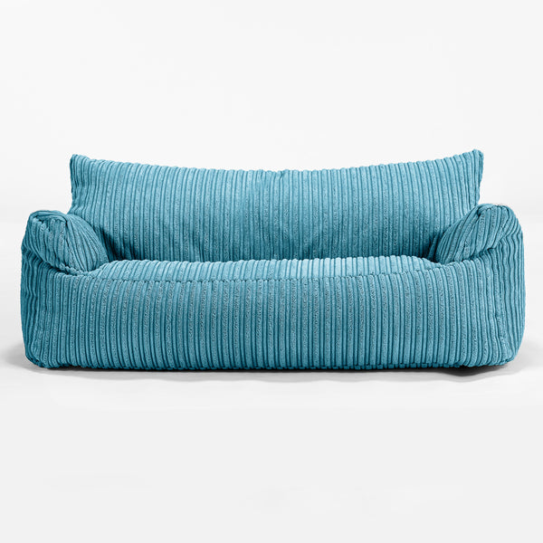 Joséphine Canapé Pouf pour Enfant 1-5 ans - Côtelé Mer Égée 01