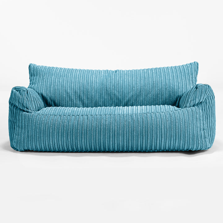 Joséphine Canapé Pouf pour Enfant 1-5 ans - Côtelé Mer Égée 01