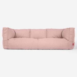 Canapé Pouf Albert 3 places - Bouclé Rose