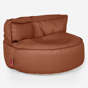 Canapé Pouf Chloe - Cuir Végan Marron