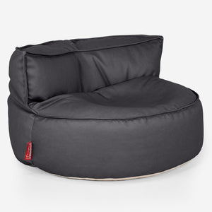 Canapé Pouf Chloe - Cuir Végan Noir