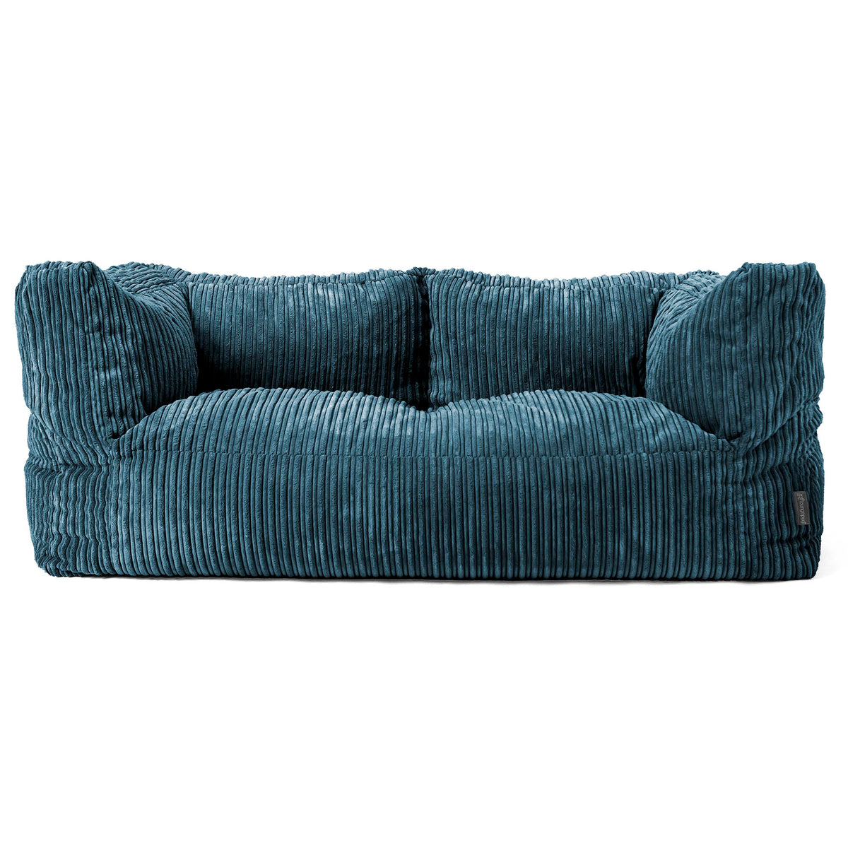 Canapé Pouf Albert 3 places - Côtelé Bébé Bleu