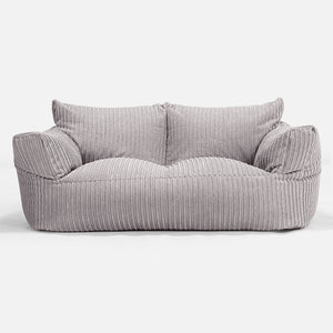 Joséphine Canapé Pouf - Côtelé Gris Argent