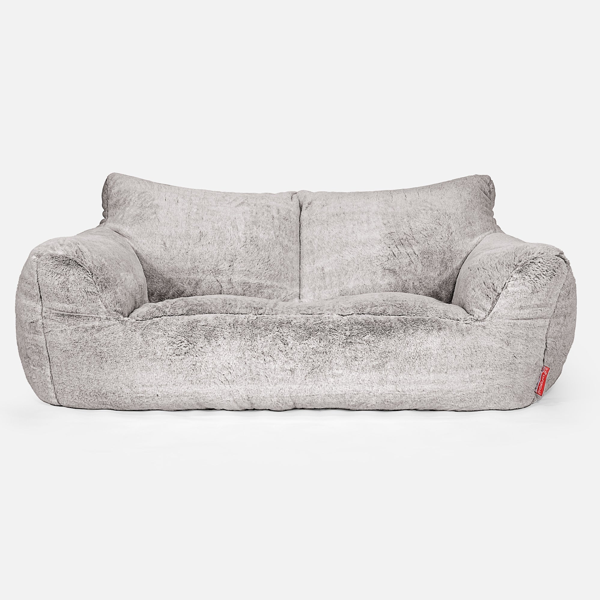 Joséphine Canapé Pouf - Fausse Fourrure Lapin Gris clair main image 1