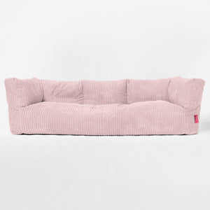 Canapé Pouf Albert 3 places - Côtelé Rose