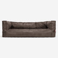 Cuir Vintage Gris Ardoise