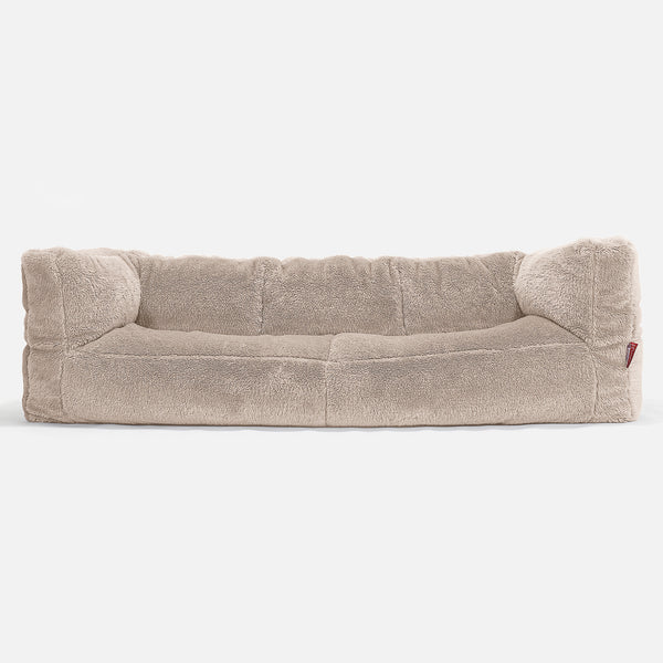 Canapé Pouf Albert 3 places - Fausse Fourrure Nounours Vison 01
