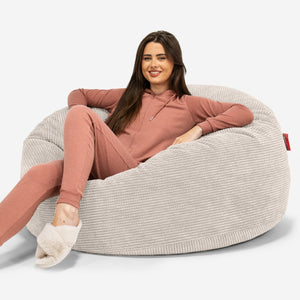 Canapé Pouf Géant Mammouth - Pompon Crème