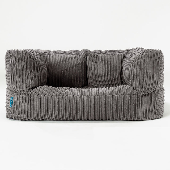Canapé Enfant Albert 2-6 ans - Côtelé Anthracite 01