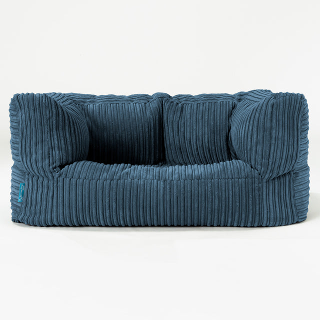 Canapé Enfant Albert 2-6 ans - Côtelé Bleu Marine 01