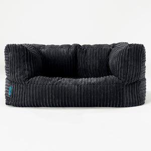 Canapé Enfant Albert 2-6 ans - Côtelé Noir