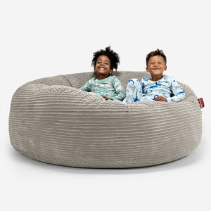 Pouf Géant pour Enfants de Taille Familiale 3-14 ans - Côtelé Vison