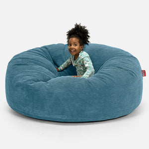 Pouf Géant pour Enfants de Taille Familiale 3-14 ans - Pompon Mer Égée