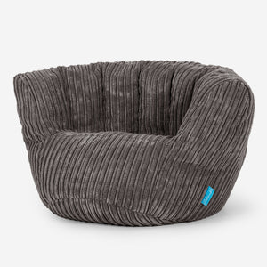 Charles Vintish Pouf pour Enfants 2-6 ans - Côtelé Anthracite