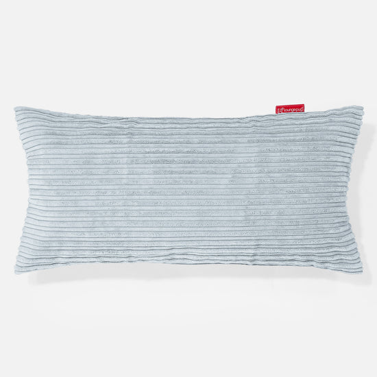 Coussin Rectangulaire Géant 40 x 80cm - Côtelé Bébé Bleu 01