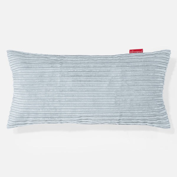 Coussin Rectangulaire Géant 40 x 80cm - Côtelé Bébé Bleu 01