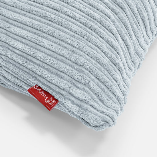 Coussin Rectangulaire Géant 40 x 80cm - Côtelé Bébé Bleu 02