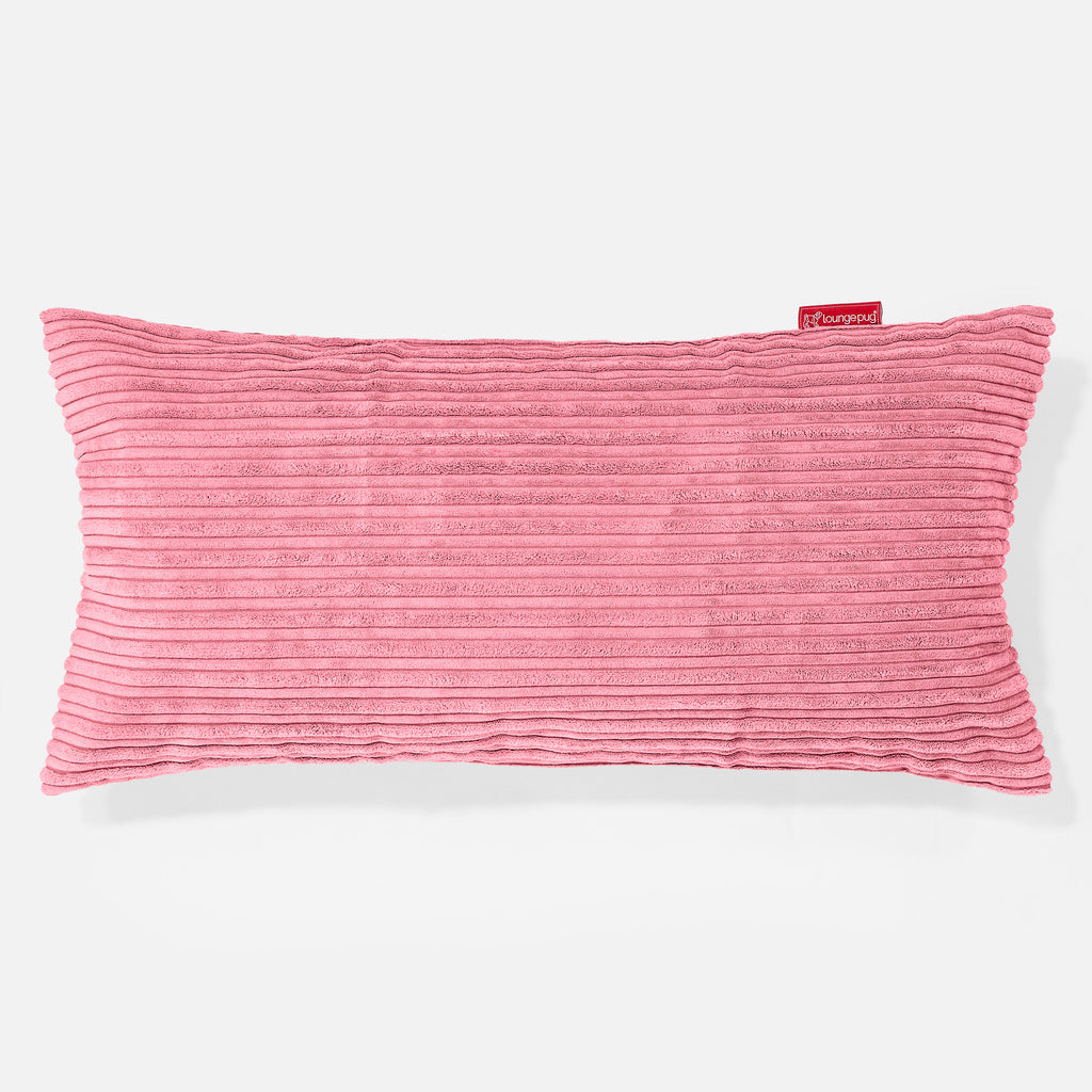 Coussin Rectangulaire Géant 40 x 80cm - Côtelé Corail 01