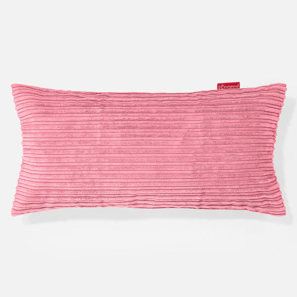 Coussin Rectangulaire Géant 40 x 80cm - Côtelé Corail 01