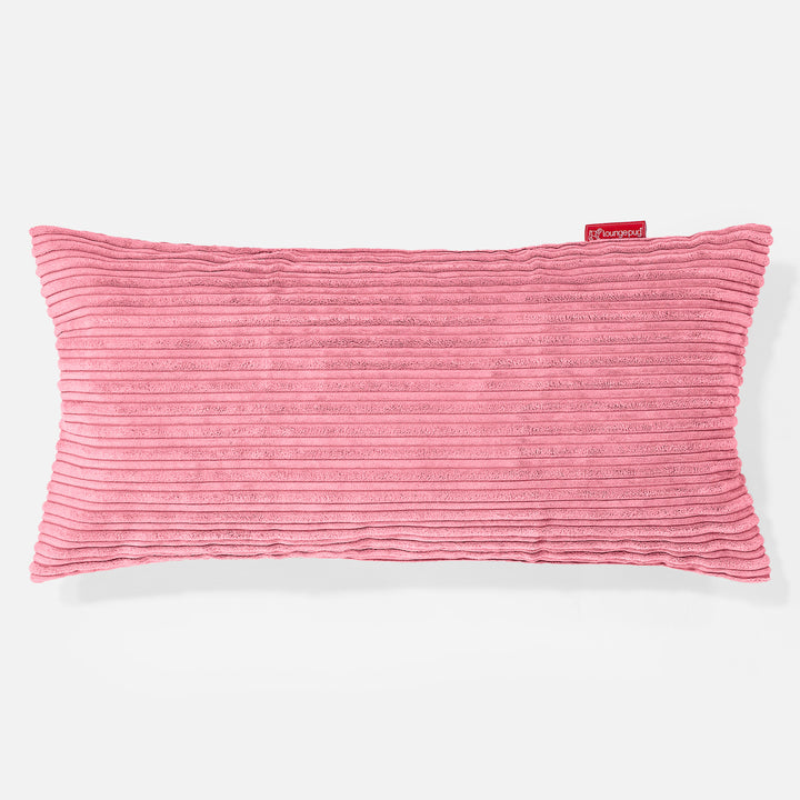 Coussin Rectangulaire Géant 40 x 80cm - Côtelé Corail 01