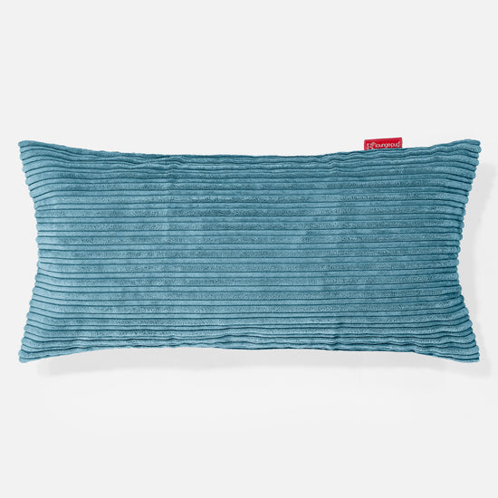 Coussin Rectangulaire Géant 40 x 80cm - Côtelé Mer Égée 01