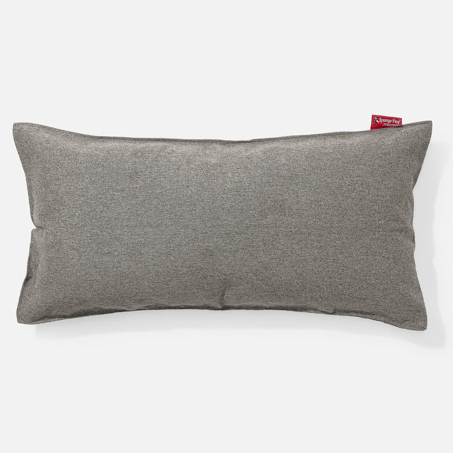 Coussin Rectangulaire Géant 40 x 80cm - Interalli Laine Argent 01