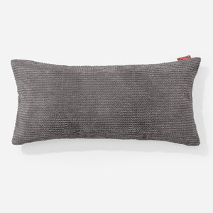 Housse de Coussin Rectangulaire Géant 40 x 70cm - Pompon Anthracite