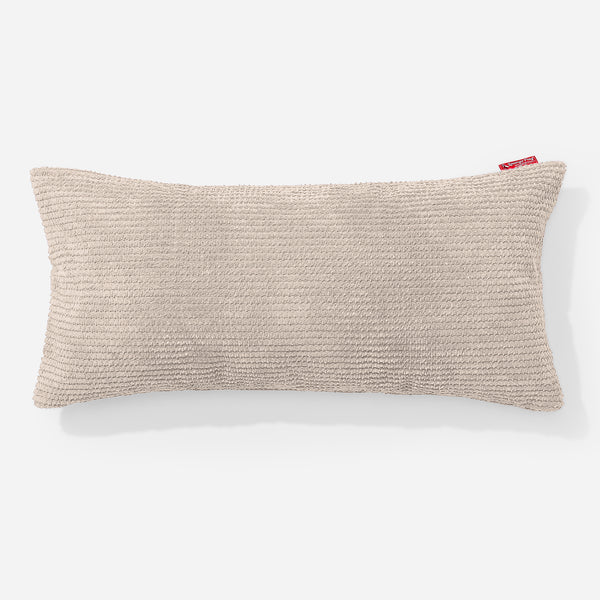 CloudSac 50 Coussin Géant à Mémoire de Forme 40 x 80cm - Pompon Crème 01