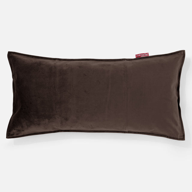 Coussin Rectangulaire Géant 40 x 80cm - Velours Espresso 01