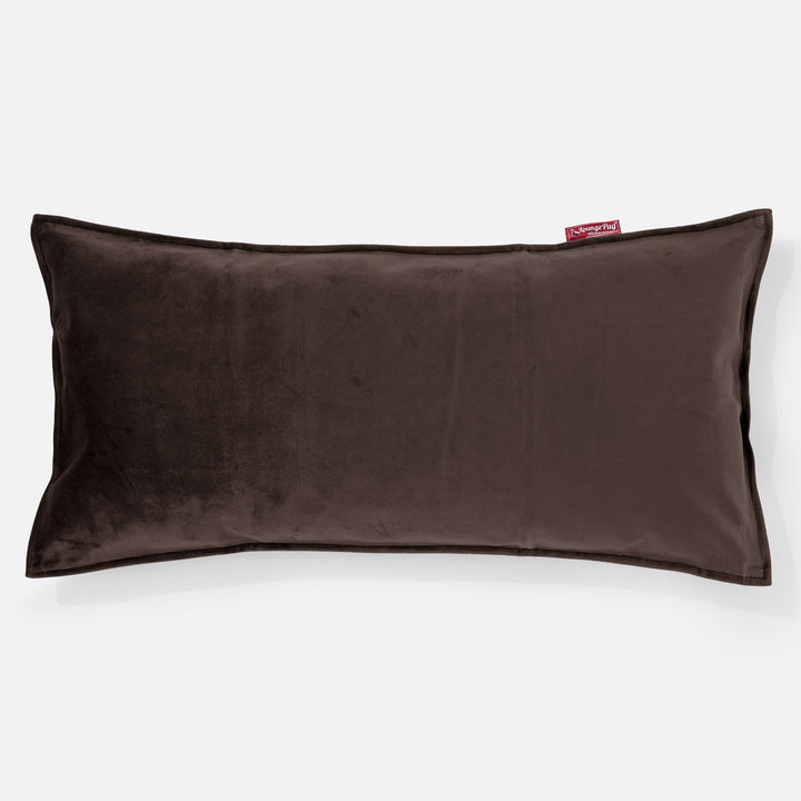 Coussin Rectangulaire Géant 40 x 80cm - Velours Espresso 01