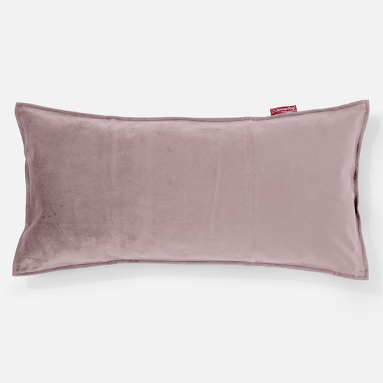 Coussin Rectangulaire Géant 40 x 80cm - Velours Rose 01