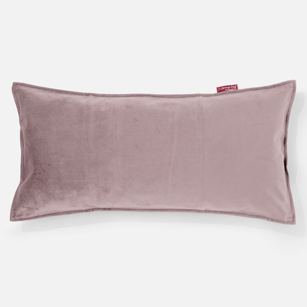 CloudSac 50 Coussin Géant à Mémoire de Forme 40 x 80cm - Velours Rose 01