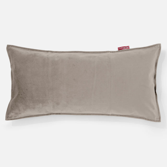 Coussin Rectangulaire Géant 40 x 80cm - Velours Vison 01