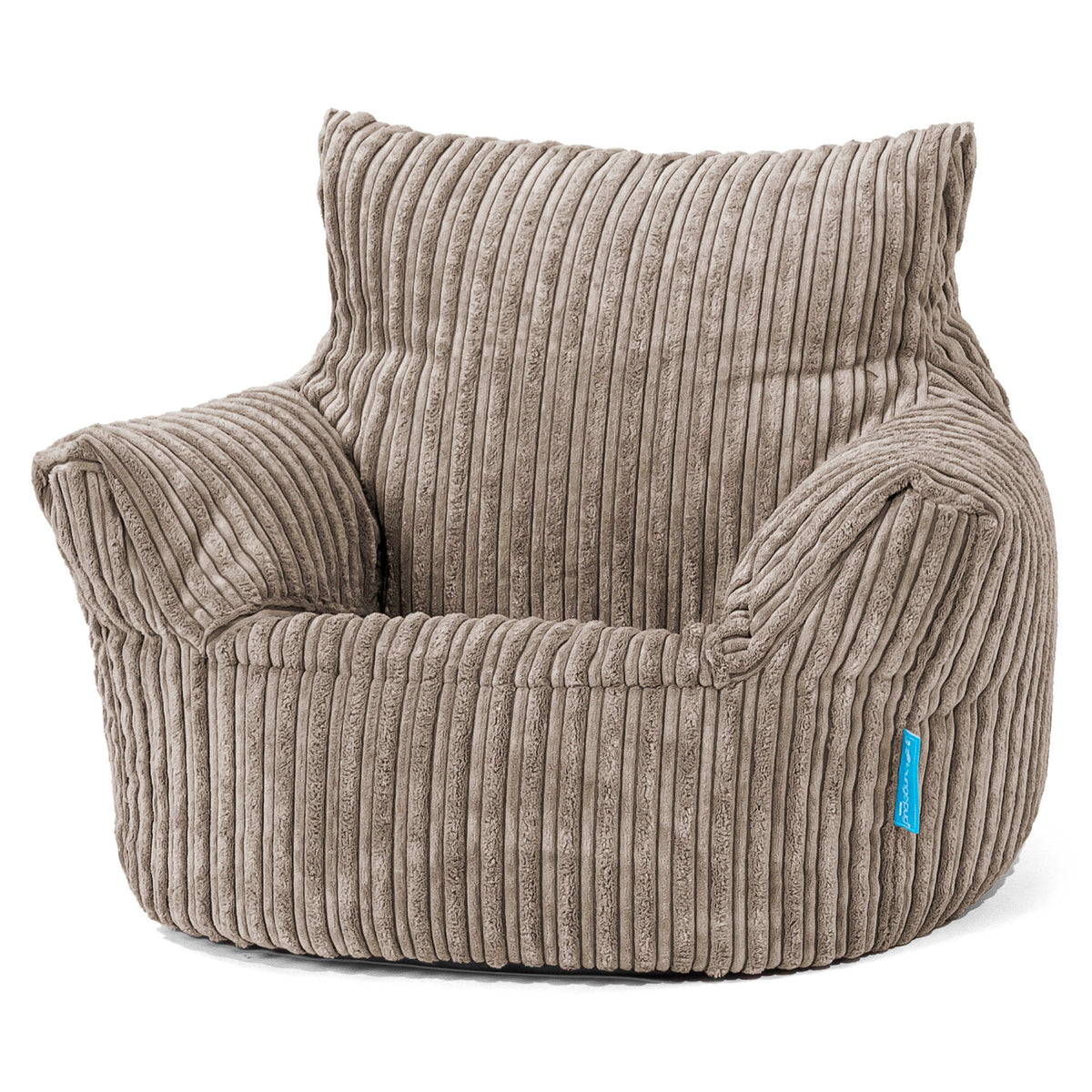 Louis Pouf Fauteuil Design - Côtelé Grège