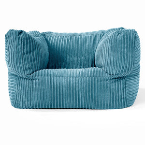 Albert Pouf Fauteuil Design - Côtelé Mer Égée