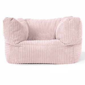 Albert Pouf Fauteuil Design - Côtelé Rose