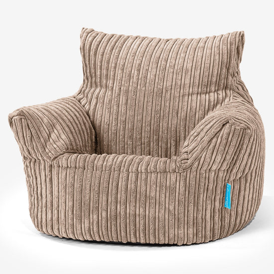 Fauteuil Pouf Bambin 1-3 ans - Côtelé Sable 01