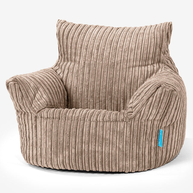 Fauteuil Pouf Bambin 1-3 ans - Côtelé Sable 01