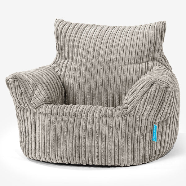 Fauteuil Pouf Bambin 1-3 ans - Côtelé Vison 01