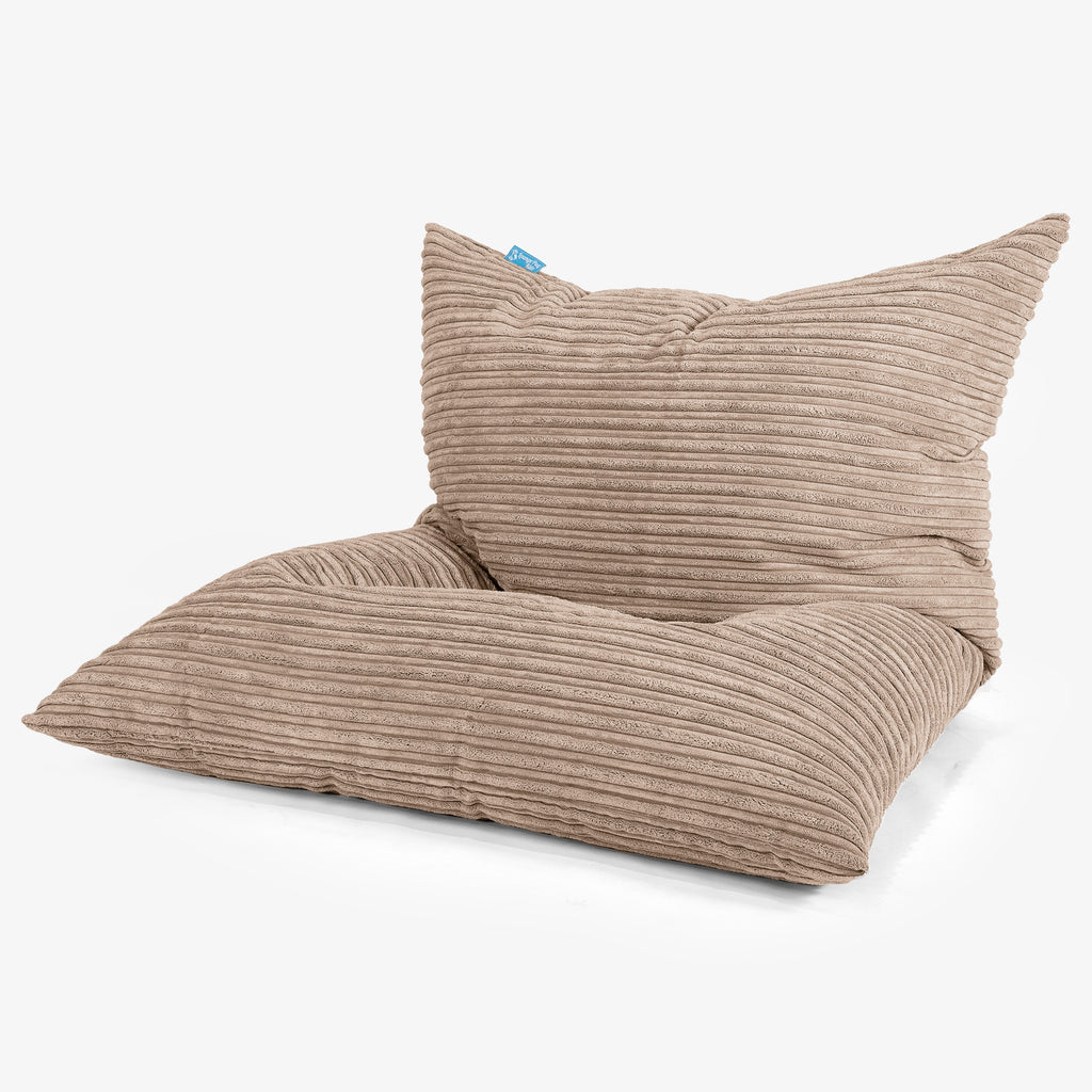 Gros Pouf Enfant 2-14 ans - Côtelé Sable 01