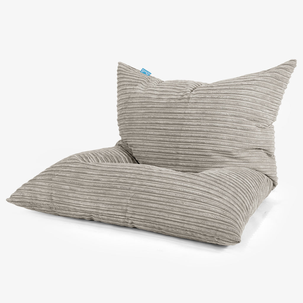 Gros Pouf Enfant 2-14 ans - Côtelé Vison 01