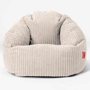 Pouf Chaise Bubble - Côtelé Ivoire