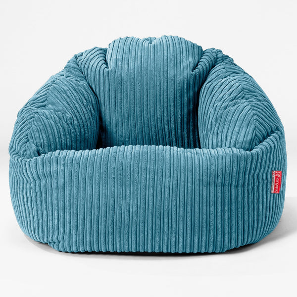Pouf Chaise Bubble - Côtelé Mer Égéé 01